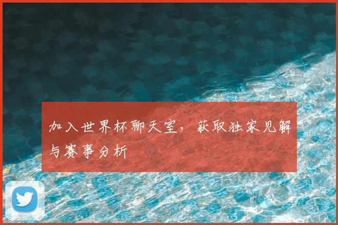 加入世界杯聊天室，获取独家见解与赛事分析