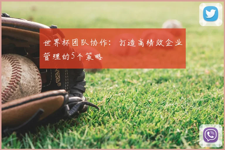世界杯团队协作：打造高绩效企业管理的5个策略