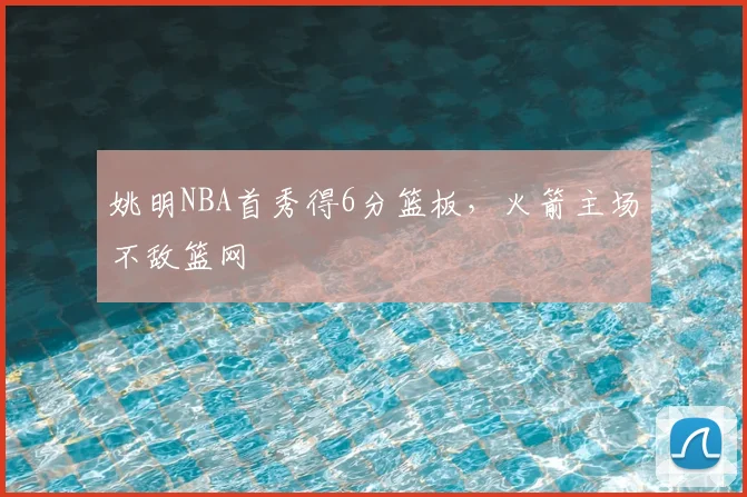 姚明NBA首秀得6分篮板，火箭主场不敌篮网